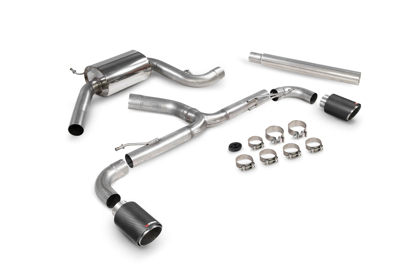 Scorpion SVW072CF VW Scirocco R Resonated Predator Cat-Back System  | ML Performance US US