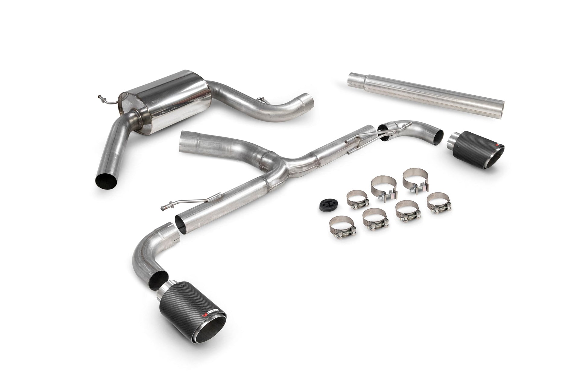 Scorpion SVW072CF VW Scirocco R Resonated Predator Cat-Back System  | ML Performance US US