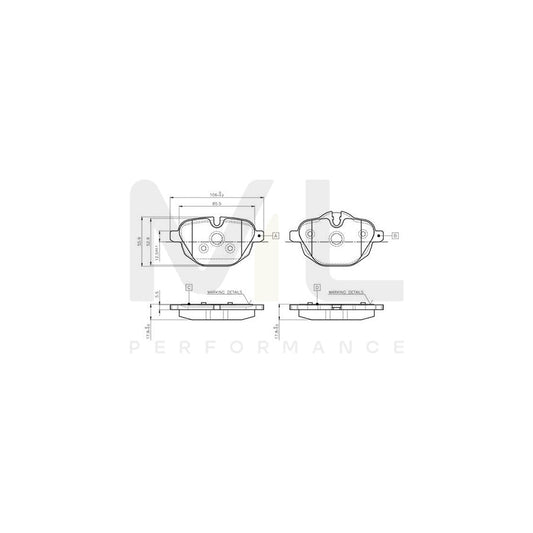 Bosch 0986Tb3139 Brake Pad Set For Bmw X4 (F26) Excl. Wear Warning Contact  | ML Performance Car Parts