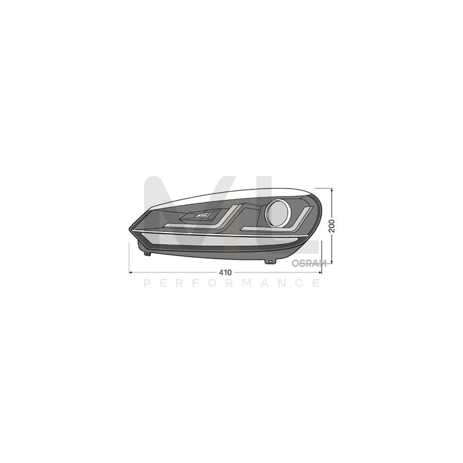 OSRAM LEDriving XENARC headlight LEDHL102-CM Headlight Set for VW GOLF