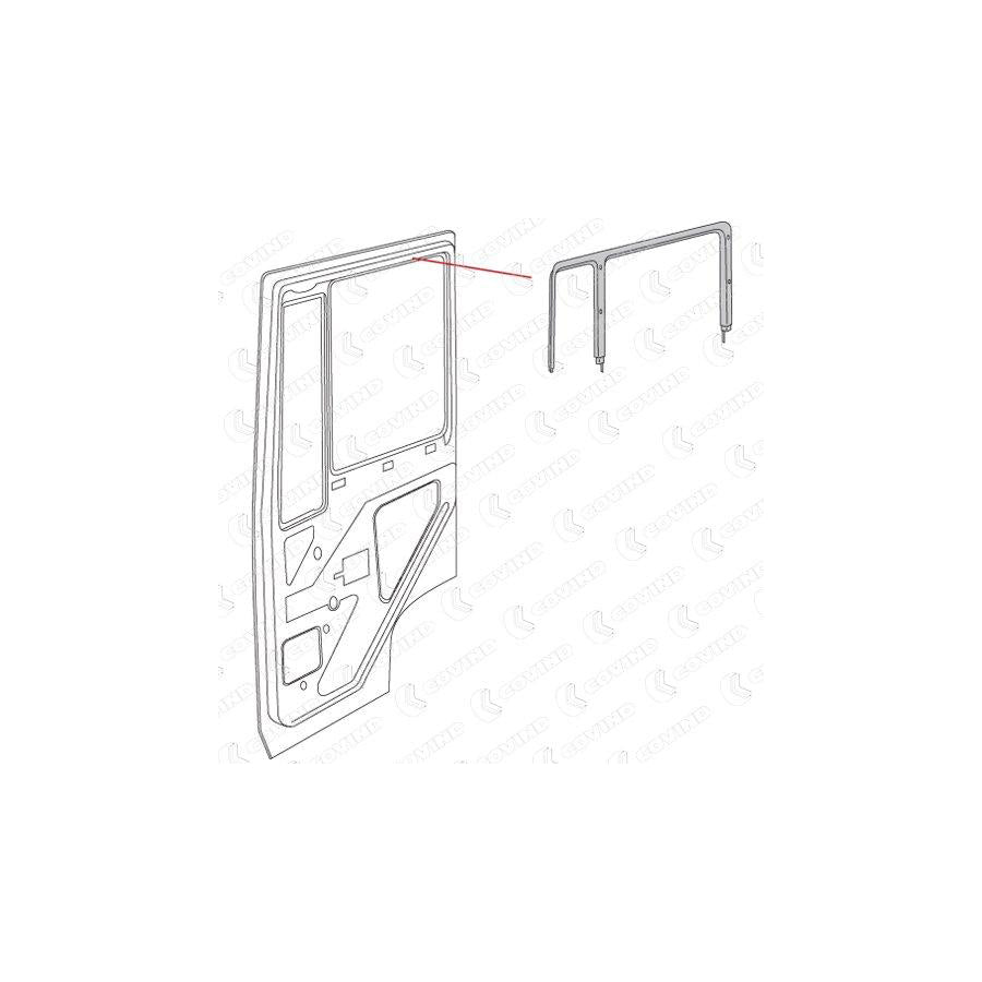 Covind M20/ 20 Side Window Frame