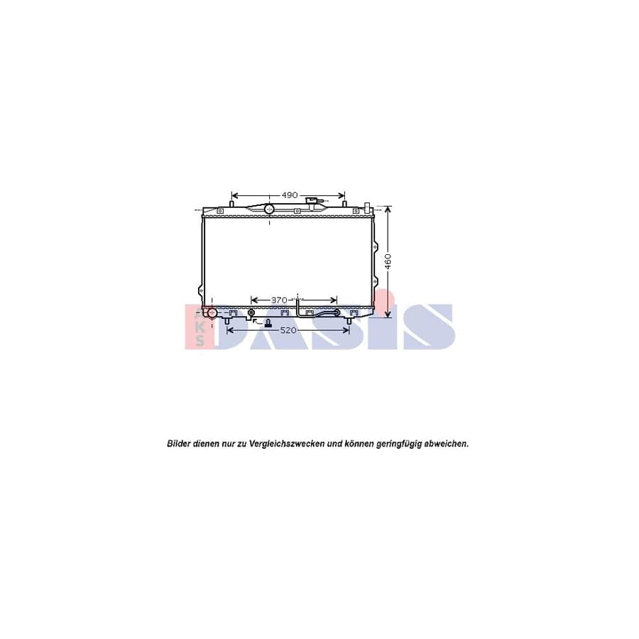 AKS Dasis 510095N Engine Radiator for KIA Cerato