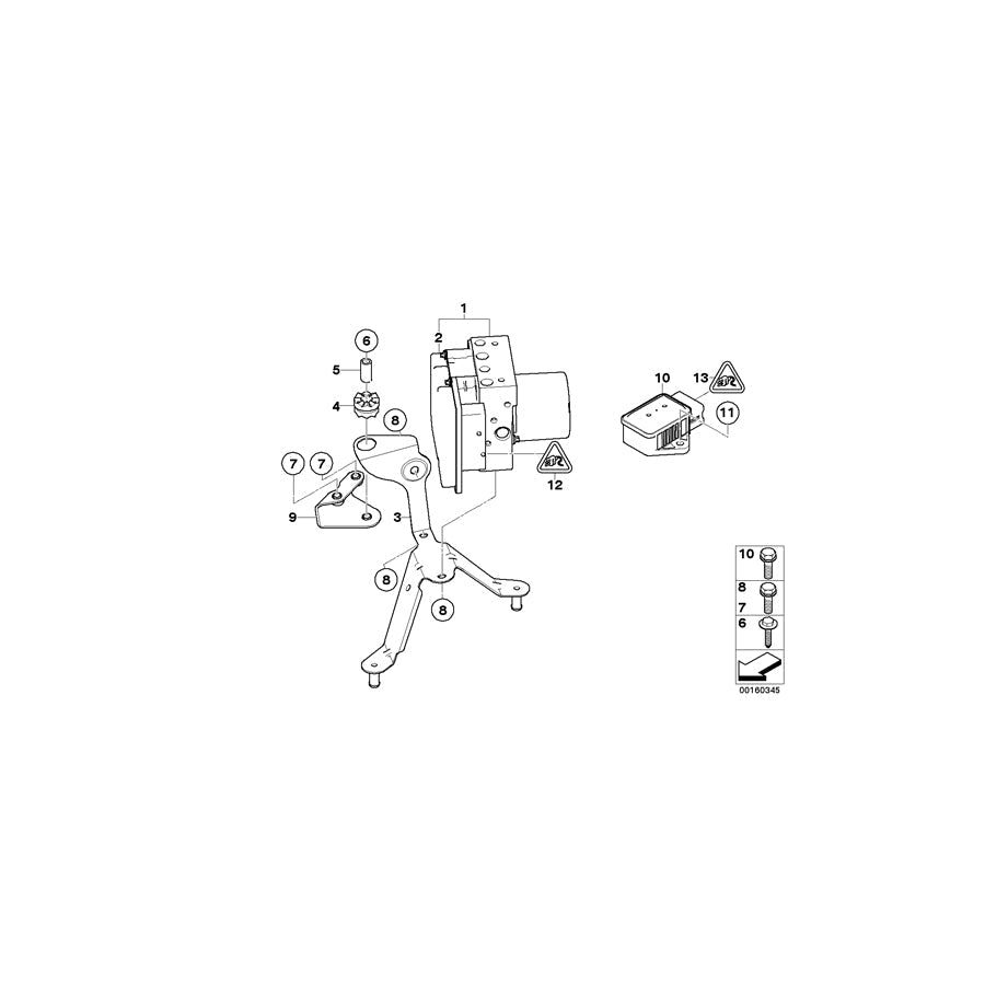 Genuine BMW 34526783369 E60 E61 Repair Kit, Control Unit Dxc (Inc. 530xi, 525xd & 525xi) | ML Performance US Car Parts
