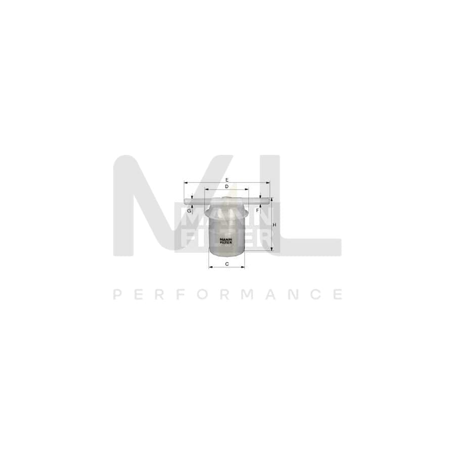 MANN-FILTER WK 32/3 Fuel filter for NISSAN STANZA In-Line Filter