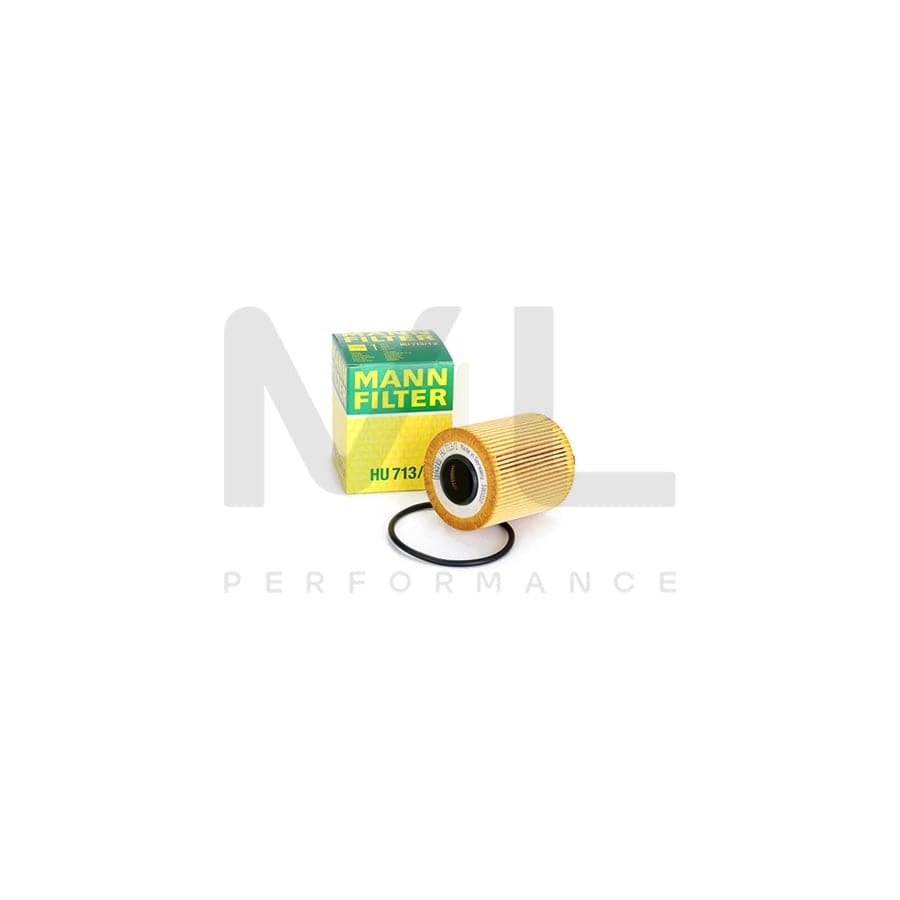 MANN-FILTER HU 713/1 x Oil Filter with seal, Filter Insert