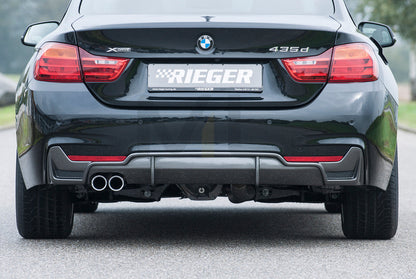 Rieger 00099265 BMW 4 Series F32 F33 F36 Rear Diffuser 4 | ML Performance UK Car Parts