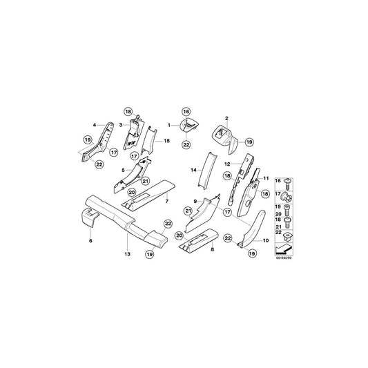 Genuine BMW 52209120191 E70 E70 Covering Outer Left SCHWARZ (Inc. X5 3.5d, X5 35iX & X5 3.0sd) | ML Performance US Car Parts