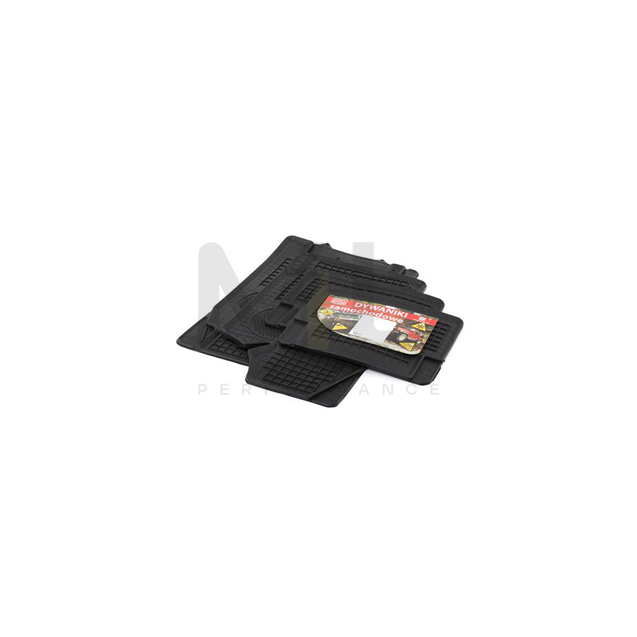 POLGUM Universal fit 1930C/1940C Floor mat set Elastomer, Front and Rear, Quantity: 4, Black