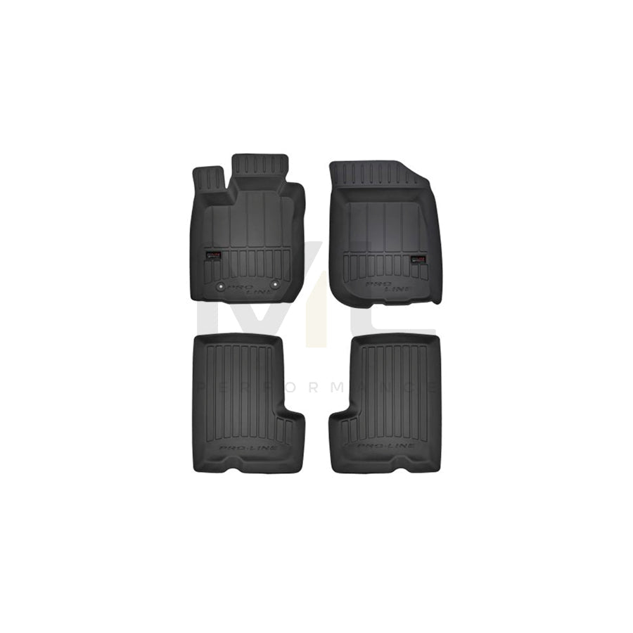 FROGUM Tailored 3D407152 Floor mat set for DACIA Duster Off-Road Elastomer, Front and Rear, Quantity: 4, Black, (LHD)