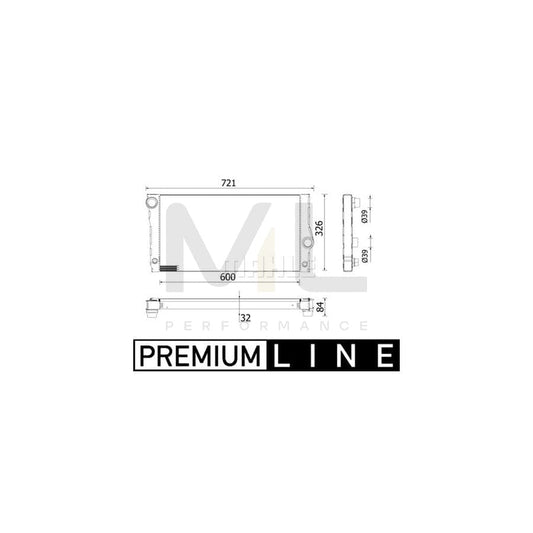 MAHLE ORIGINAL CR 956 000P Engine radiator for BMW 5 Series Brazed cooling fins | ML Performance Car Parts