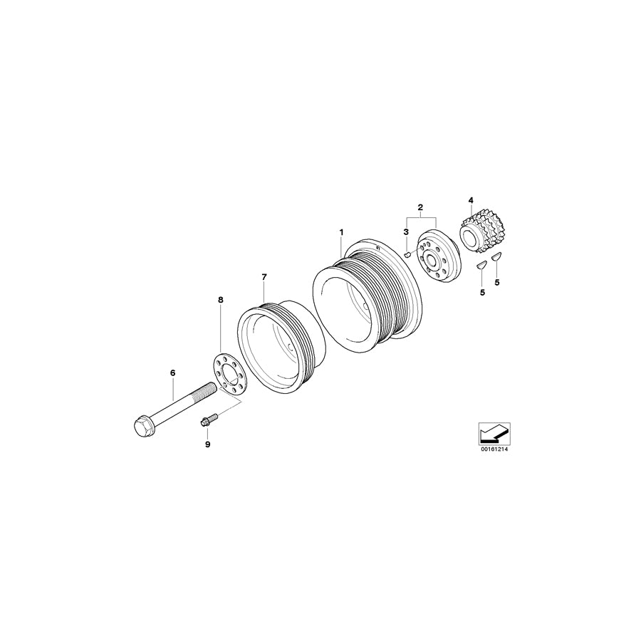Genuine BMW 11237966208 E65 Vibration Damper (Inc. ALPINA B7) | ML Performance US Car Parts