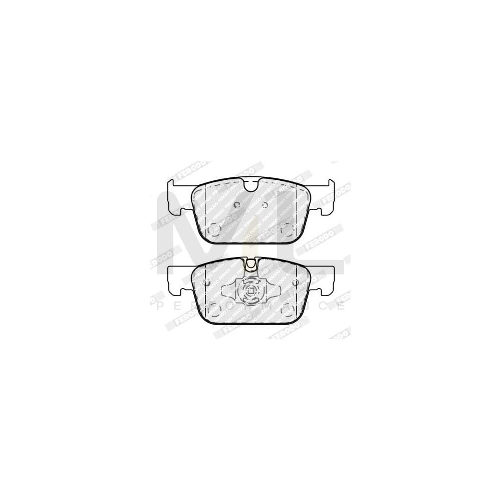 Ferodo Fqt1068 Brake Pad Set Front Axle, Excl. Wear Warning Contact, With Piston Clip | ML Performance Car Parts