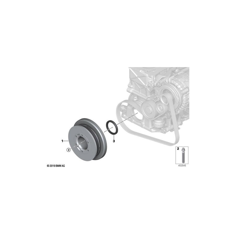 Genuine BMW 11239846660 G01 G02 Vibration Damper (Inc. X3 M40iX & X4 M40iX) | ML Performance US Car Parts