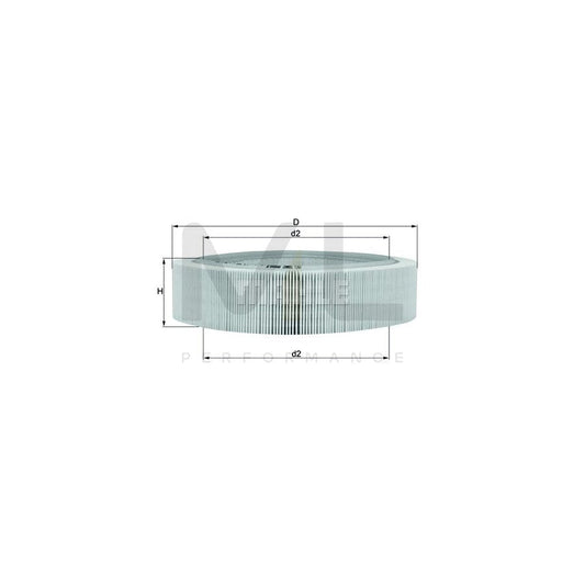 MAHLE ORIGINAL LX 346 Air Filter suitable for MERCEDES-BENZ S-Class Saloon (W140) Filter Insert | ML Performance Car Parts