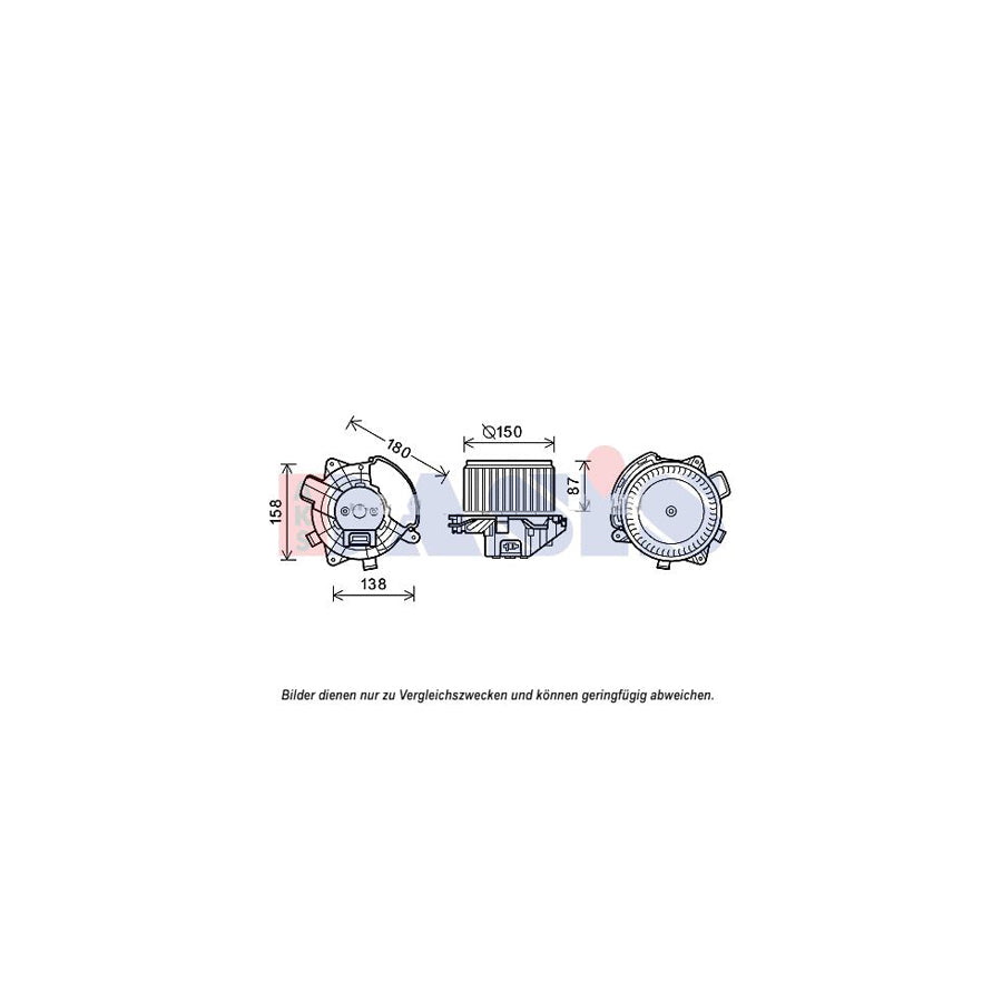 AKS Dasis 088047N Interior Blower