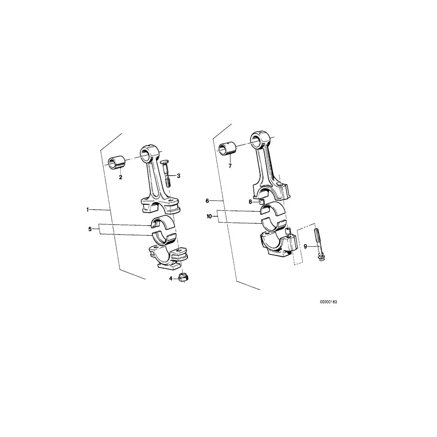 Genuine BMW 11241278194 E28 E12 E21 Connecting Rod L=130MM (Inc. 320, 525e & 520) | ML Performance US Car Parts