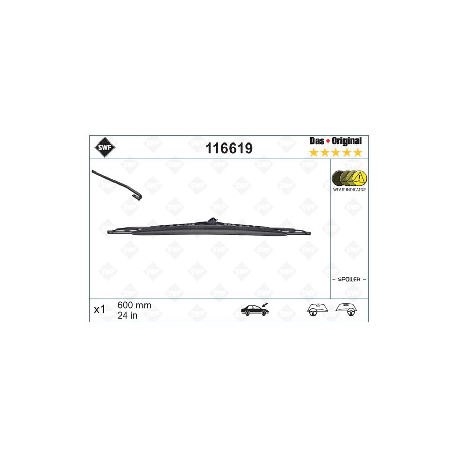 Swf Original Spoiler 116619 Wiper Blade | ML Performance US Car Parts