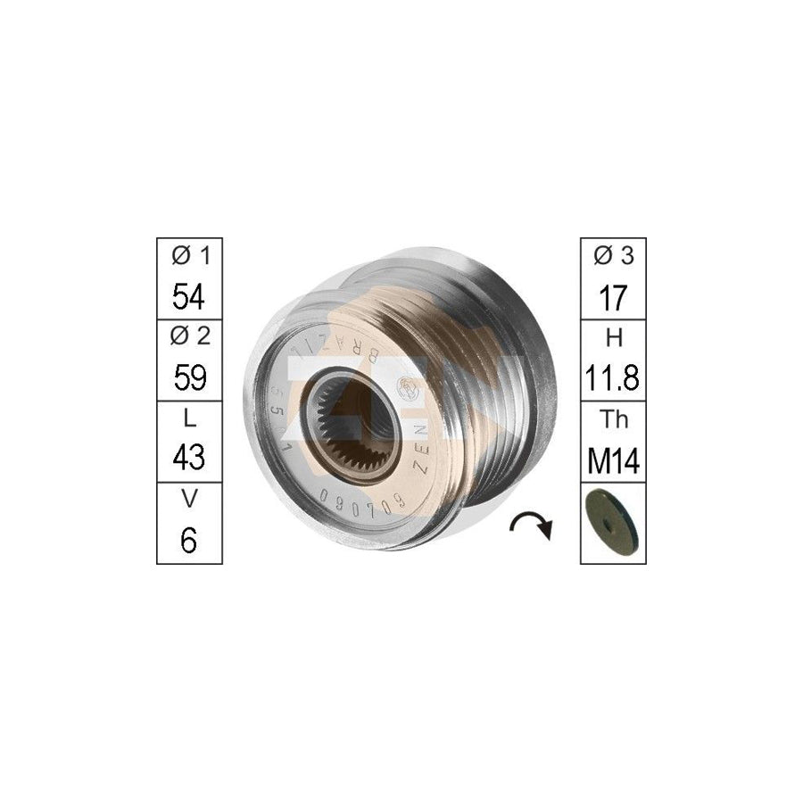 Era ZN5501 Alternator Freewheel Clutch