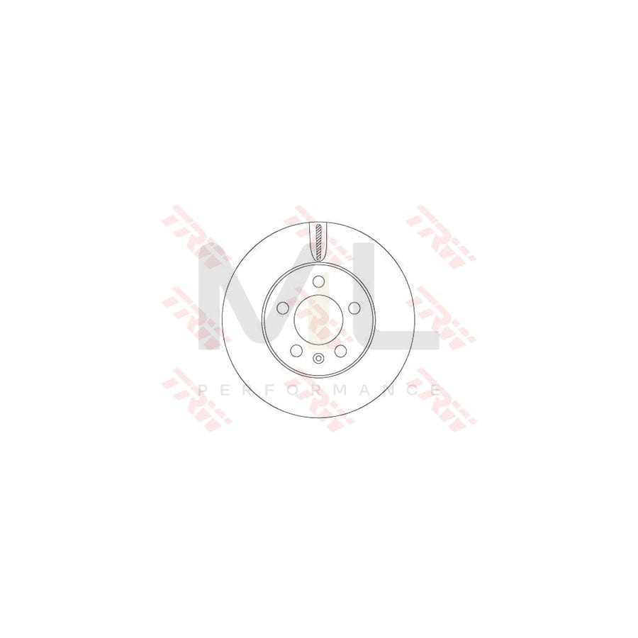 TRW DF6584 Brake Disc Vented, Painted | ML Performance Car Parts