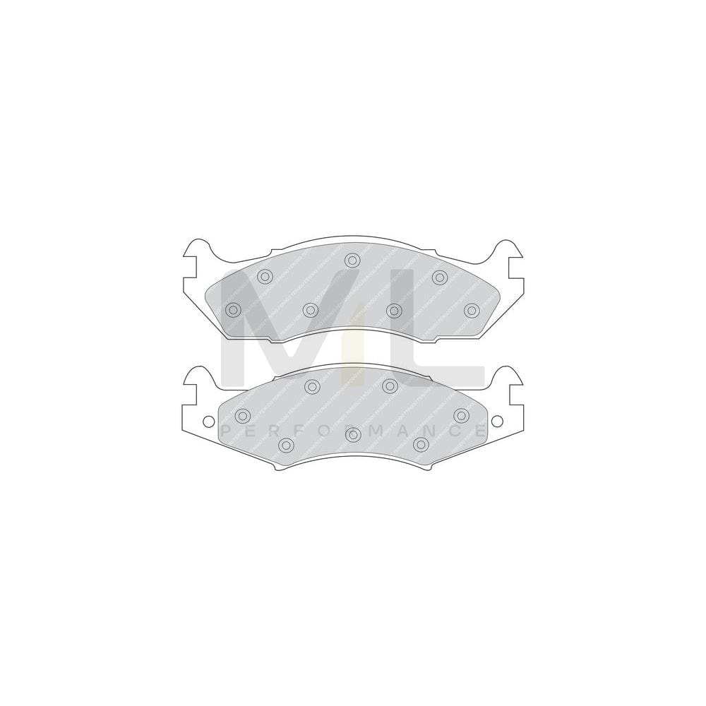 Ferodo Premier Fdb364 Brake Pad Set Incl. Wear Warning Contact | ML Performance Car Parts