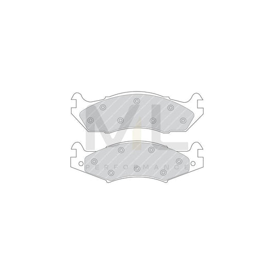 Ferodo Premier Fdb364 Brake Pad Set Incl. Wear Warning Contact | ML Performance Car Parts