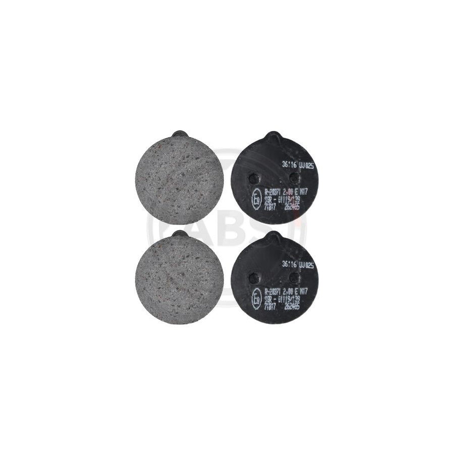 A.B.S. 36116 Brake Pad Set, Disc Parking Brake
