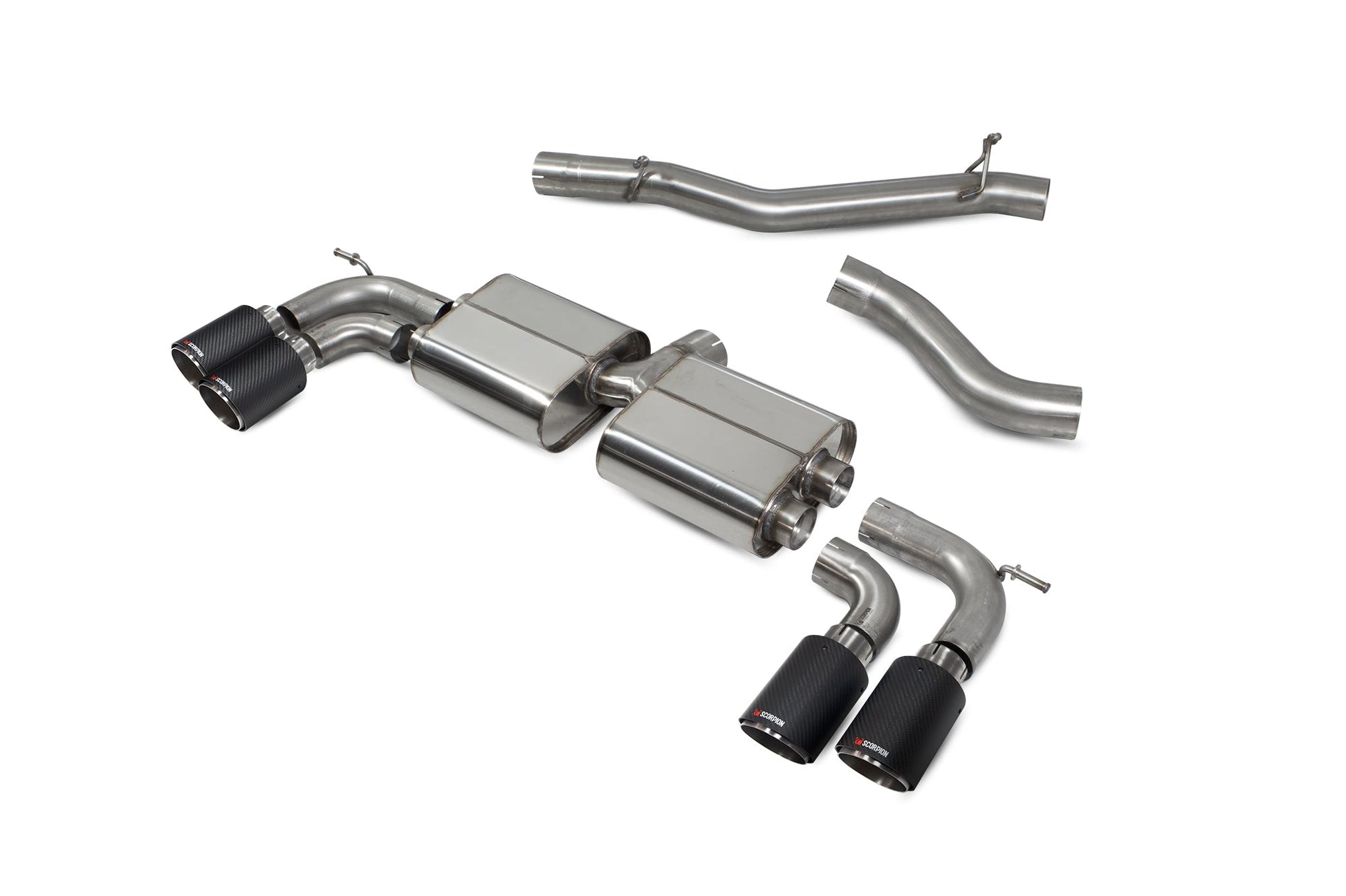 Scorpion SVWS055CF VW Golf R MK7.5 Non-Res Cat/Gpf Back System | ML Performance US US