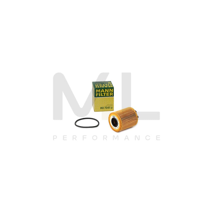 MANN-FILTER HU 7041 z Oil Filter with seal, Filter Insert