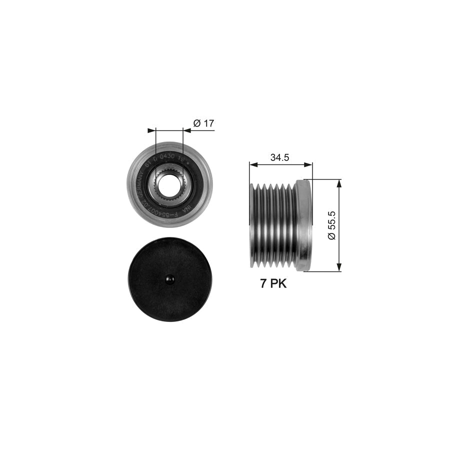 Gates OAP7084 Alternator Freewheel Clutch