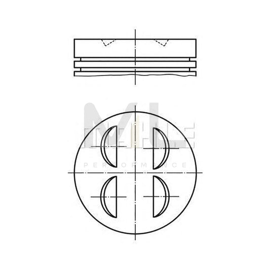 MAHLE ORIGINAL 083 12 00 Piston 92,0 mm, without cooling duct | ML Performance Car Parts