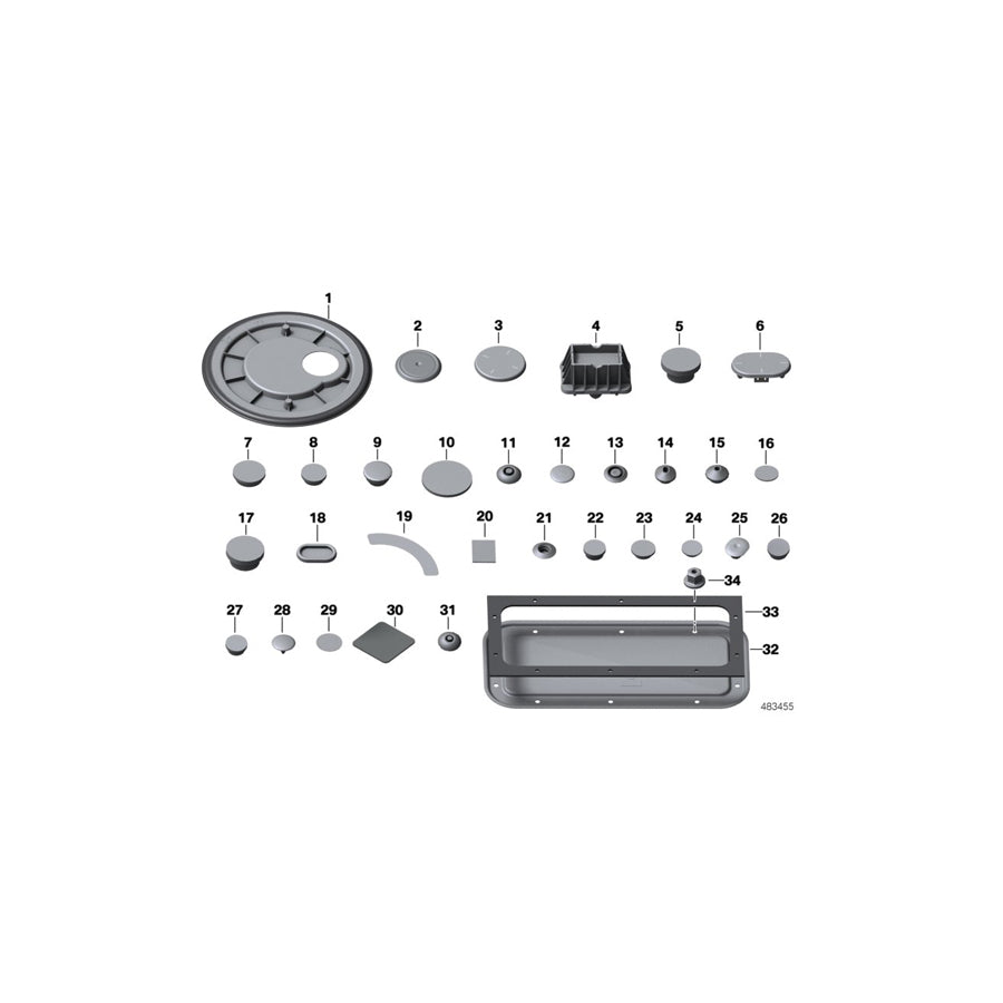 Genuine BMW 51713402868 G29 F44 Sealing Plug D=9,5M (Inc. X6 28iX, X2 28iX & X4 35iX) | ML Performance US Car Parts
