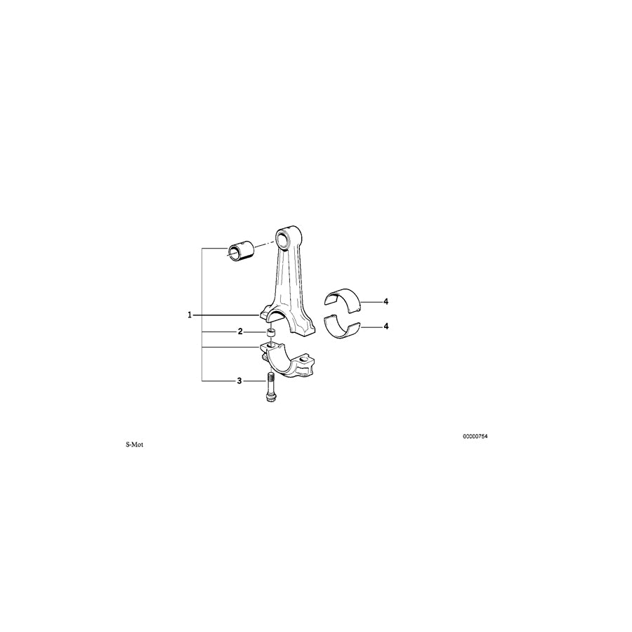 Genuine BMW 11241402389 E36 Classic Set Connecting Rod (Inc. E36 M3 Gr.N, E36 M3 Gr.A & M3) | ML Performance US Car Parts