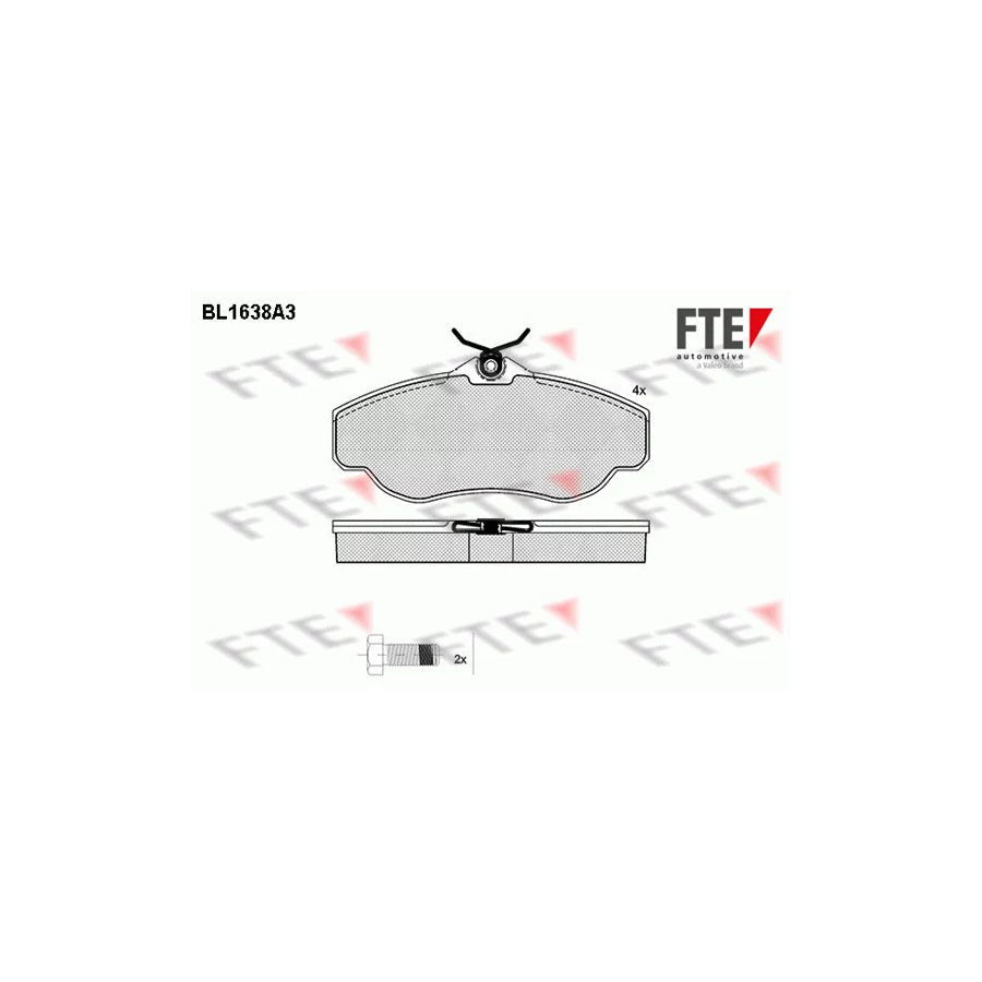 FTE Bl1638A3 Brake Pad Set