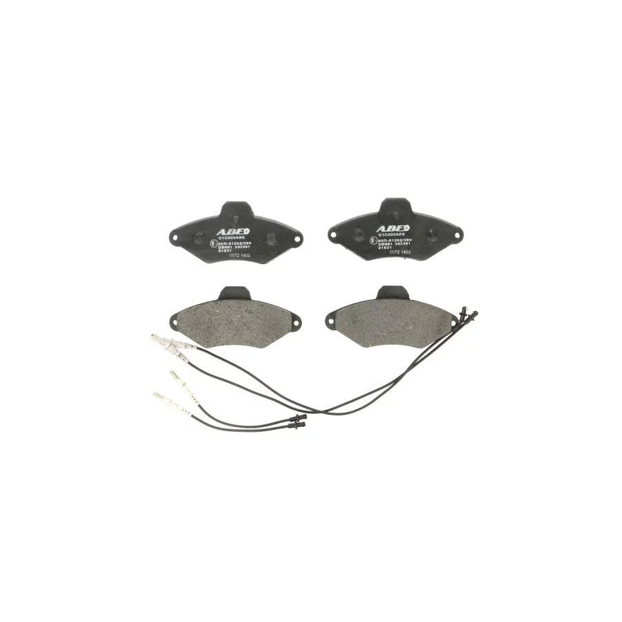 ABE C1C020ABE Brake Pad Set for Citroen Xantia