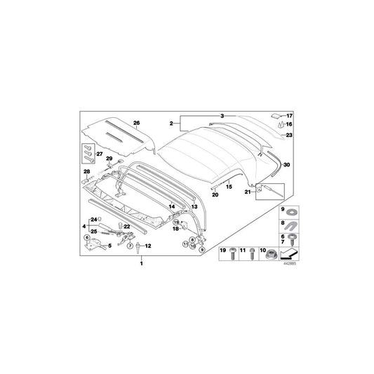 Genuine BMW 54318411125 E36 Stop Buffer (Inc. Z3 2.5, Z3 2.5i & Z3 2.2i) | ML Performance US Car Parts