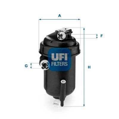 UFI 55.143.00 Fuel Filter For Fiat Ducato