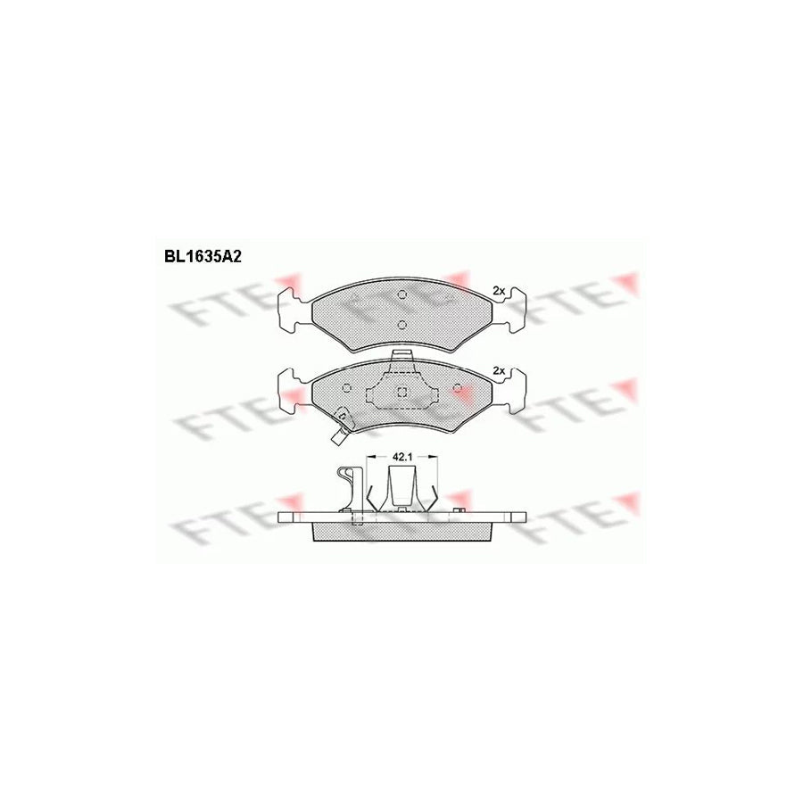 FTE Bl1635A2 Brake Pad Set