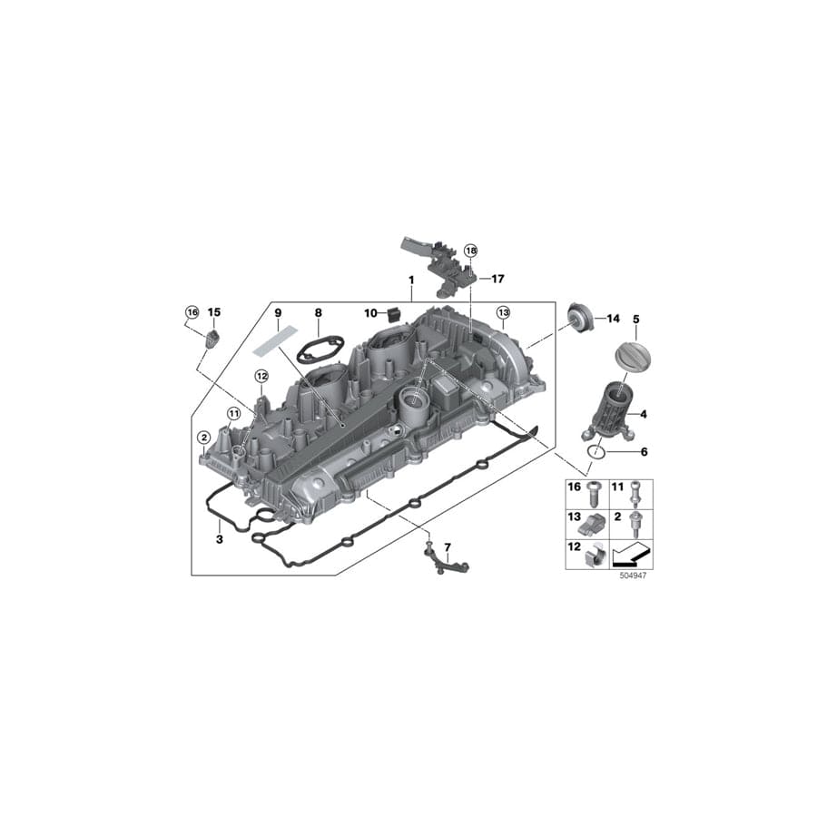 Genuine BMW 11128093087 Aluminium Screw (Inc. X3 M & X4 M) | ML Performance UK Car Parts