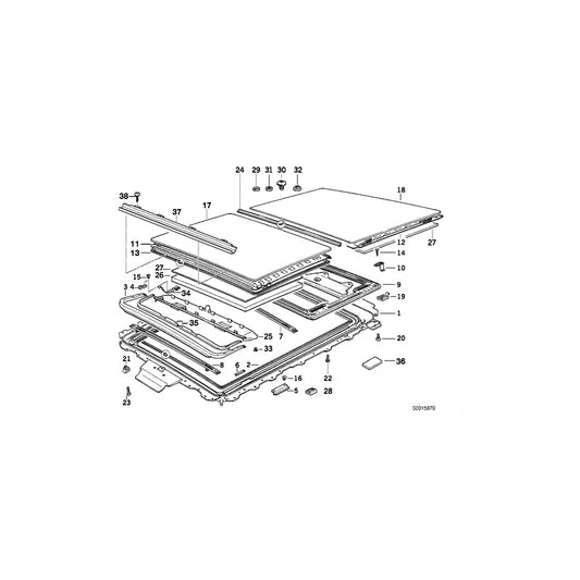 Genuine BMW 54128120677 E34 Cover (Inc. 525i, 540i & 518g) | ML Performance US Car Parts