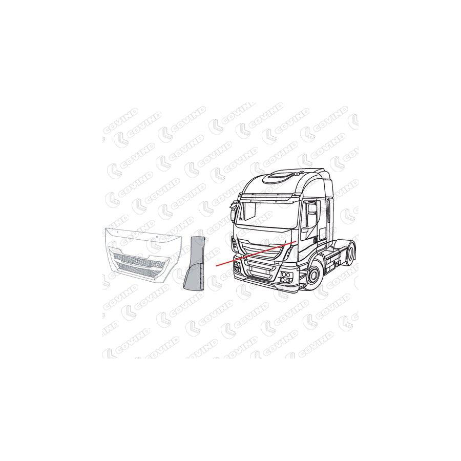 Covind 580/161 Air Deflector, Driver Cab