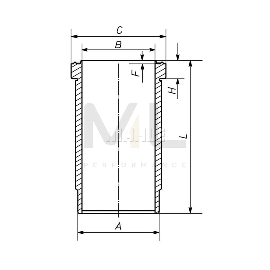 MAHLE ORIGINAL 209 21 00 Piston 120,0 mm, with piston rings, with piston ring carrier, without cooling duct | ML Performance Car Parts
