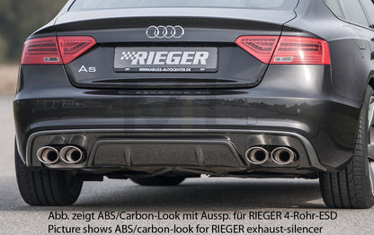 Rieger 00088040 Audi B8 B81 A5 Rear Diffuser 1 | ML Performance UK Car Parts
