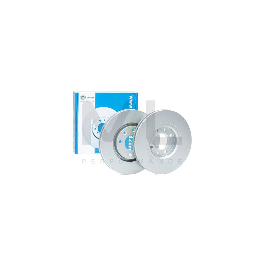HELLA PRO 8DD 355 108-371 Brake Disc Externally Vented, Coated, without wheel hub, without wheel studs
