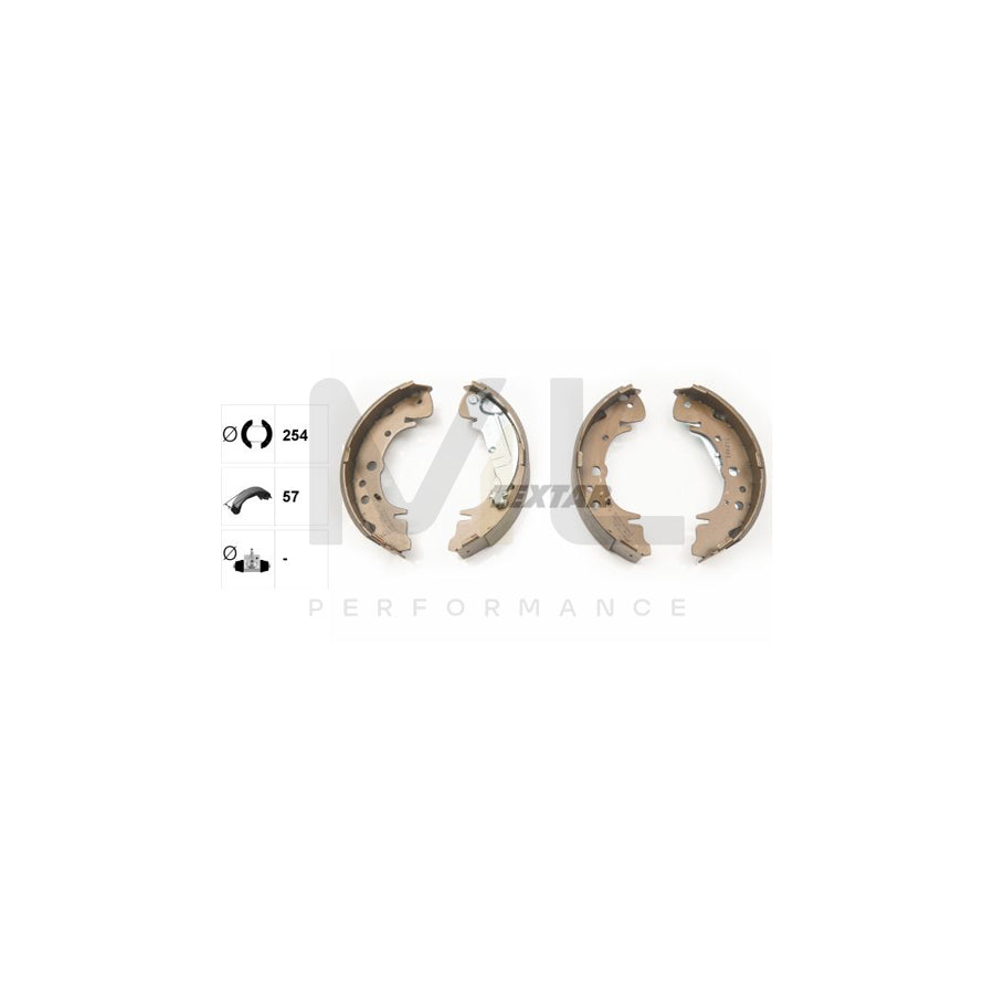 TEXTAR 91070400 Brake Shoe Set with handbrake lever | ML Performance Car Parts