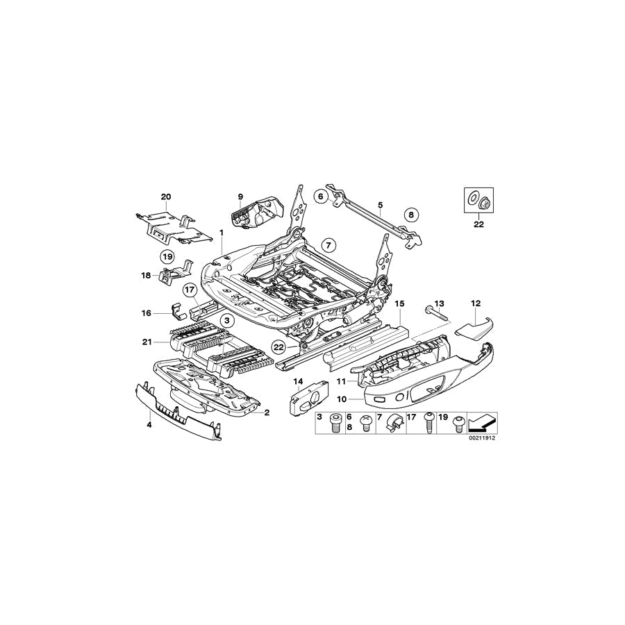 Genuine BMW 07146964281 E81 E90 E91 Fillister Head Screw M6 (Inc. X1 28i, 120i & 116d) | ML Performance US Car Parts