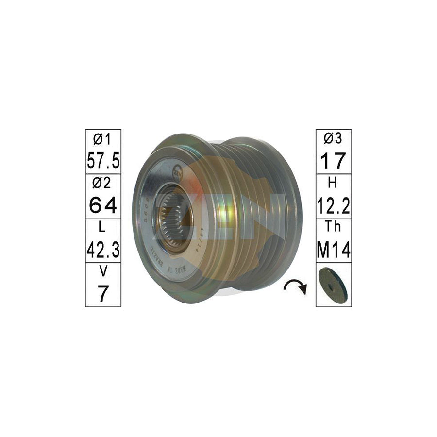 Era ZN5609 Alternator Freewheel Clutch