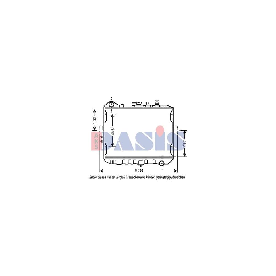 AKS Dasis 510105N Engine Radiator for KIA Besta Van