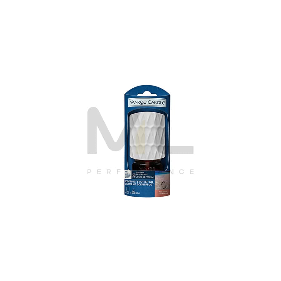 Yankee Candle Car Air Freshener - Pink Sands Refill + 1 x Organic Base Unit