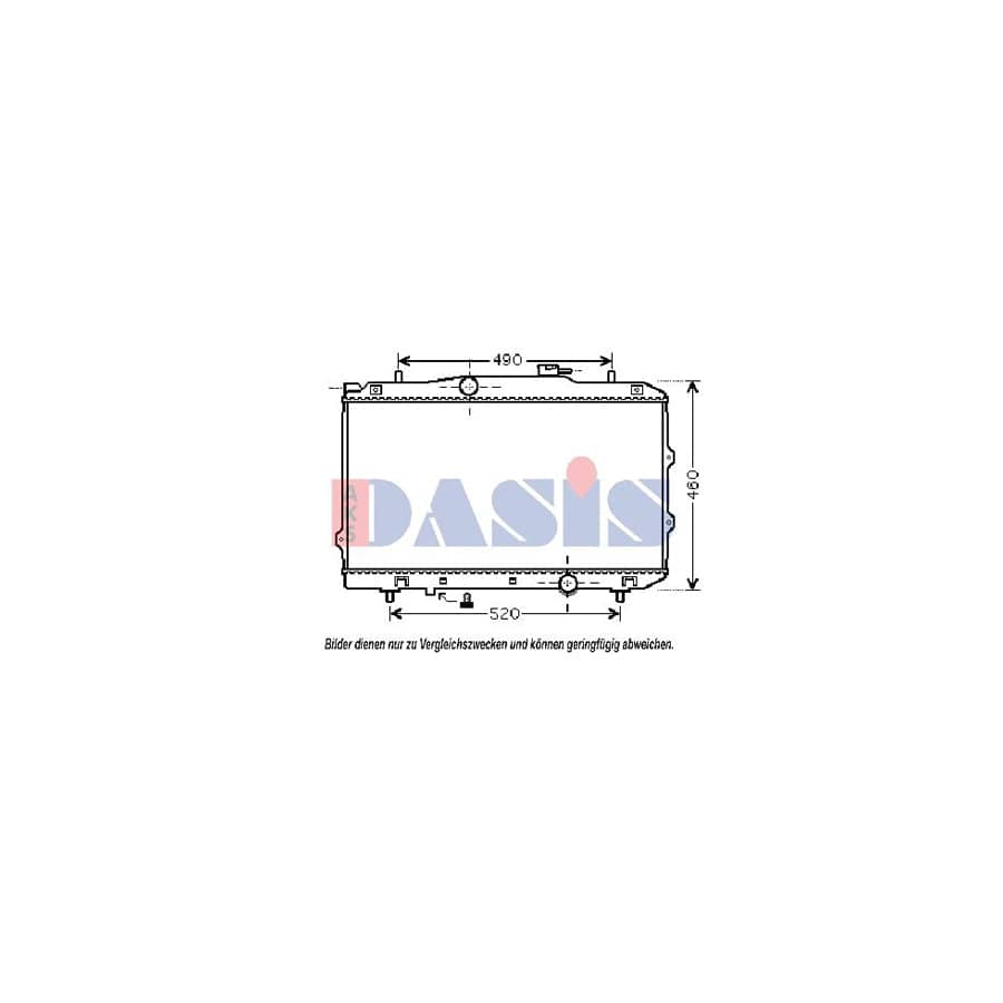 AKS Dasis 510106N Engine Radiator for KIA Cerato Saloon (LD)