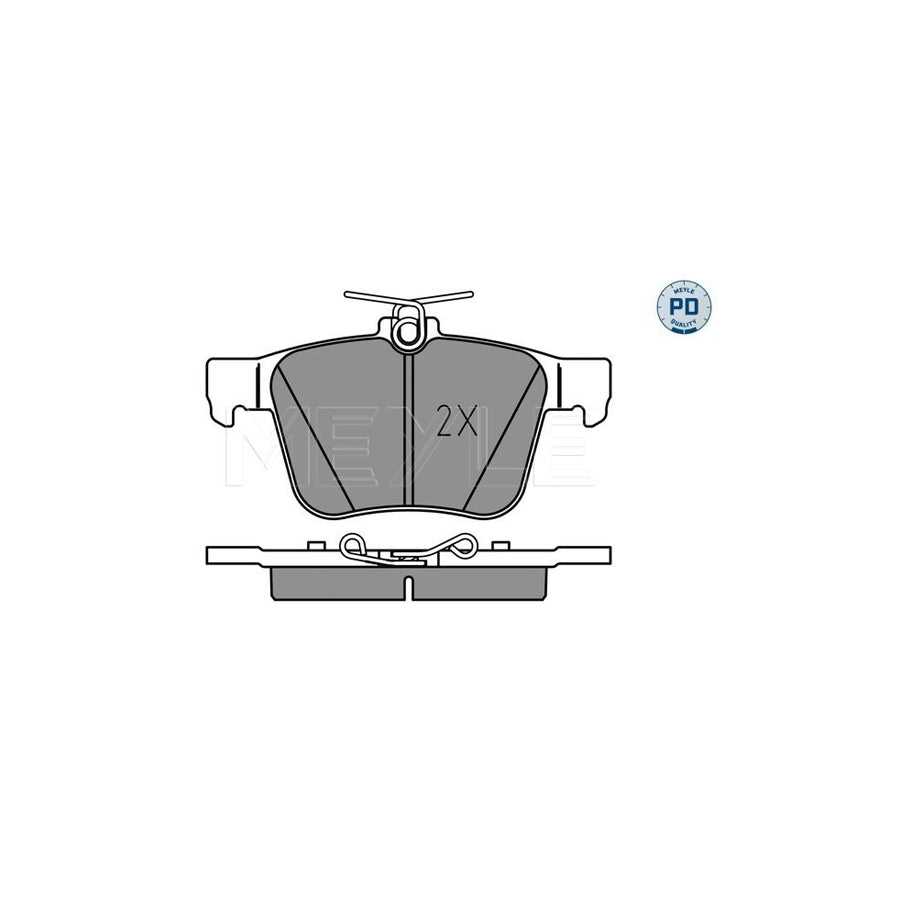Meyle 025 250 0916/Pd Brake Pad Set